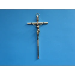Krzyż metalowy kolor złoty mosiądz 13,5 cm
